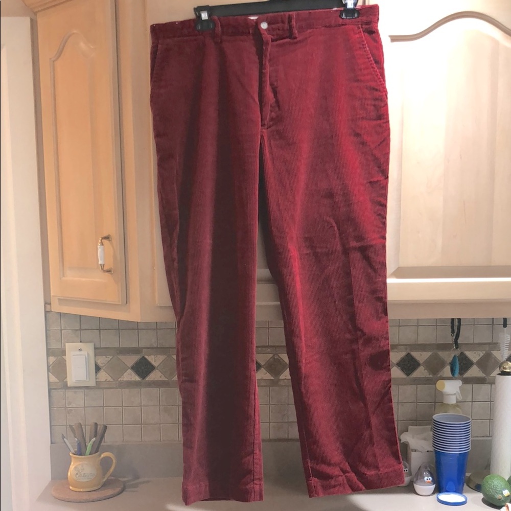 Polo by Ralph Lauren Men's Red Corduroy Pants
